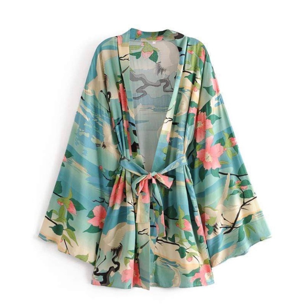 Kimono bohemian floral